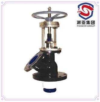 Vàlvula de fons d'encaix amb folre de vidre